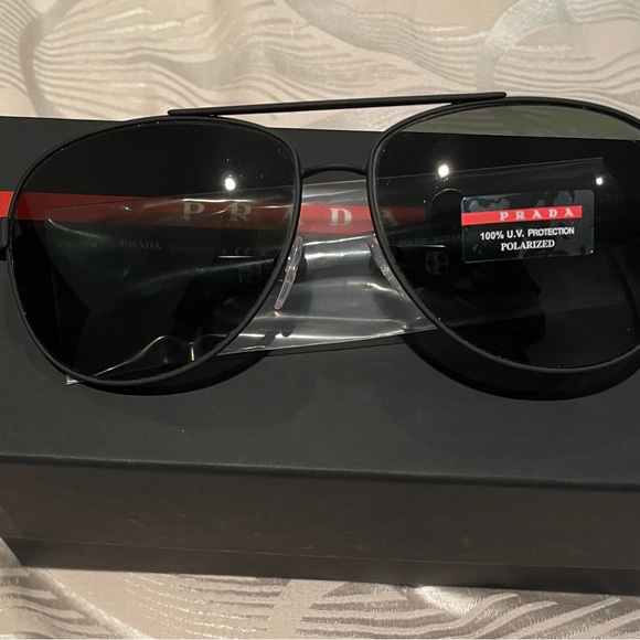 Brand New Men’s Prada Linea Rossa Polarized Sunglasses - Picture 2 of 8